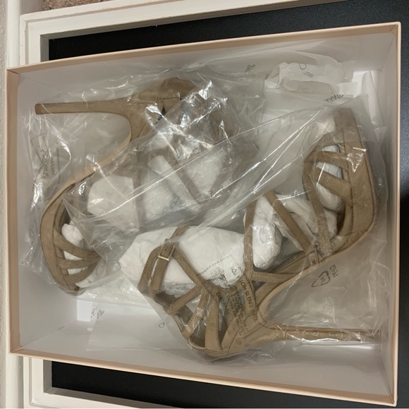 Jimmy Choo Ontario Suede Platform Heels - Picture 10 of 13